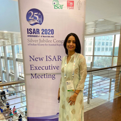 Installed as the Member of Managing committee Indian Society Of Assisted Reproduction 2020-22